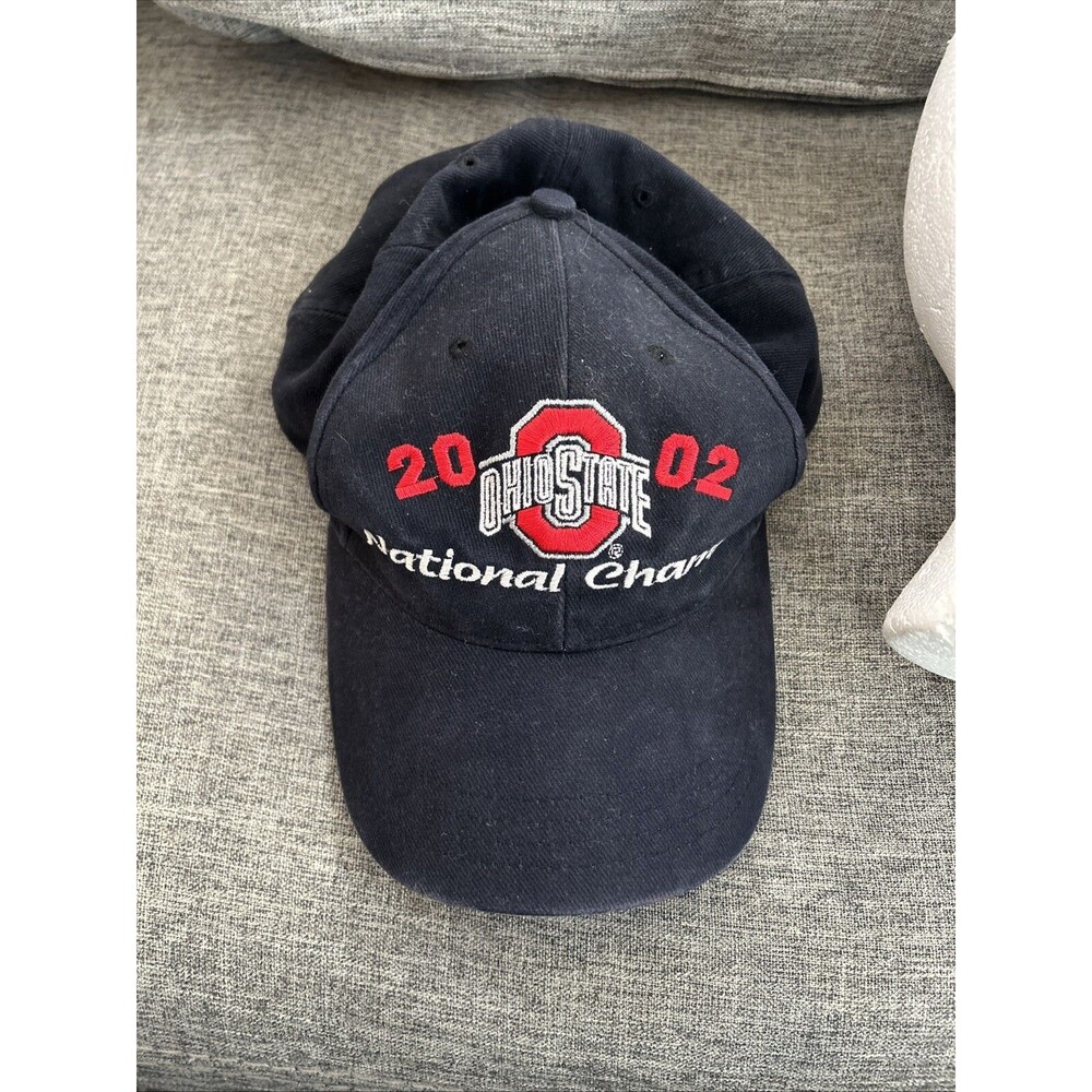 Ohio State 2002 National Champions Black Hat Cap Snap Back Adjustable - Picture 1 of 5